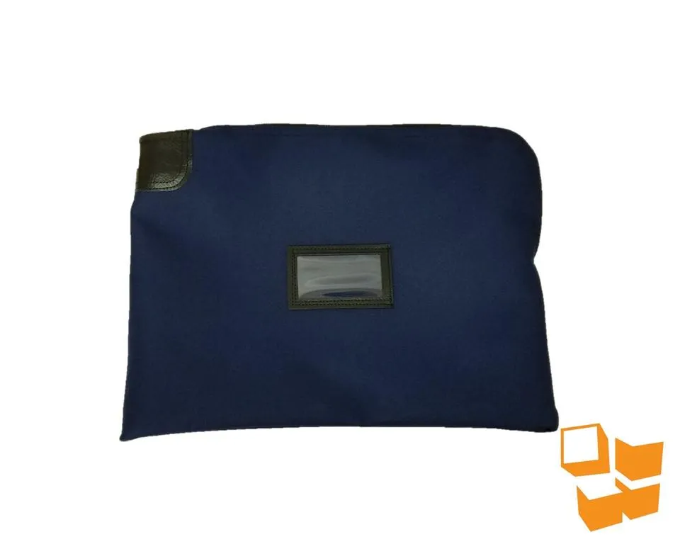 12x16 Locking Safety Sac Night Deposit Bag - Navy