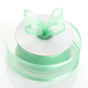 1.5" Mint Green Satin Edge Ribbon - 25 Yards