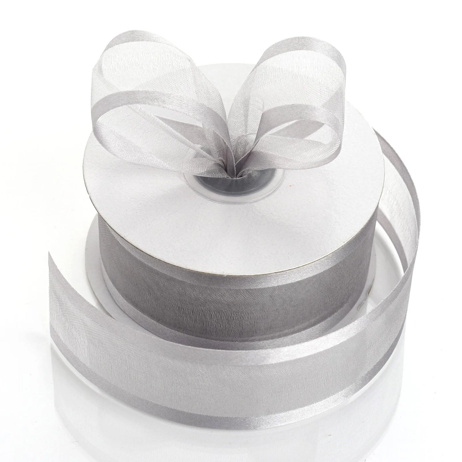 1.5" Silver Satin Edge Ribbon - 25 Yards