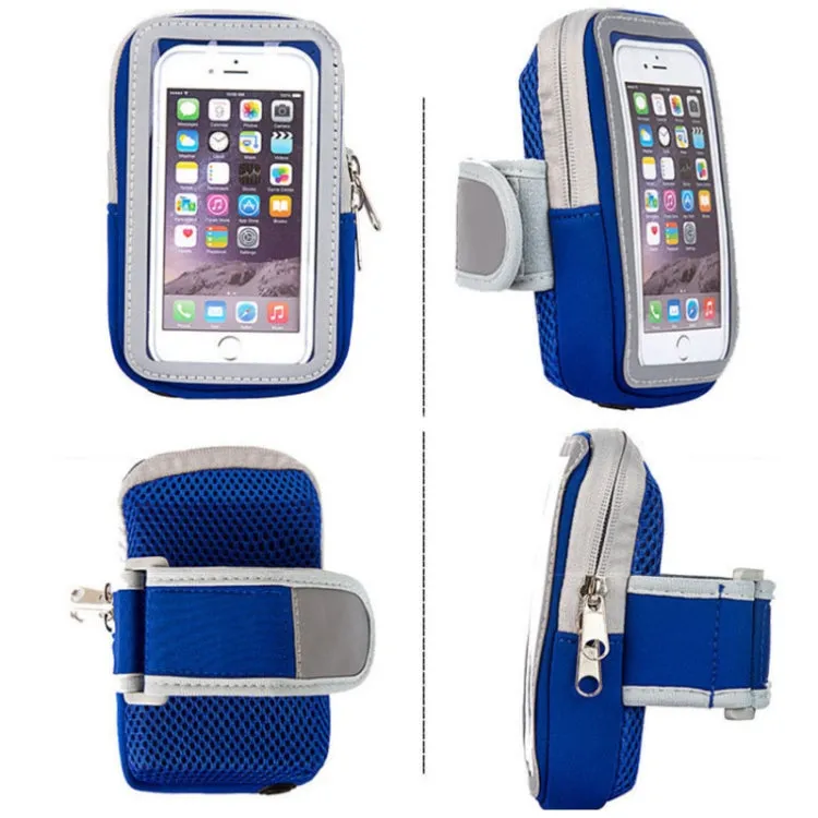 3 PCS Comfortable And Breathable Sports Arm Bag Mobile Phone Wrist Bag For 4-6.5 Inch Mobile Phone(Orange)