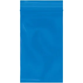 3 x 5" - 2 Mil Blue Reclosable Poly Bags