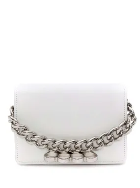 Alexander McQueen Four-Ring Foldover Top Mini Shoulder Bag