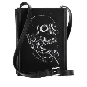 Alexander McQueen Skull Logo Printed Shoulder Bag