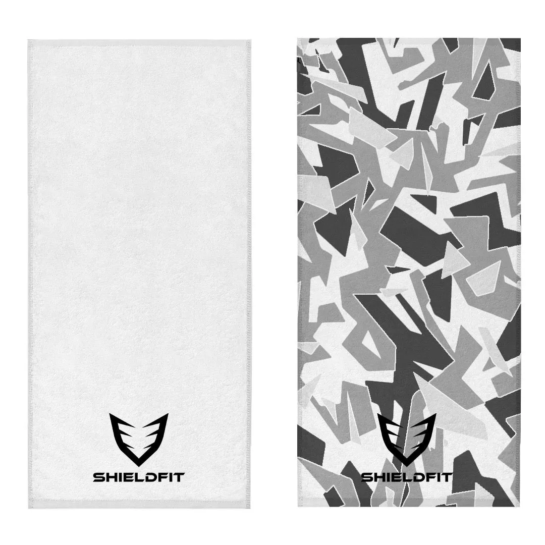 Antibacterial Gym Towel: Frost White