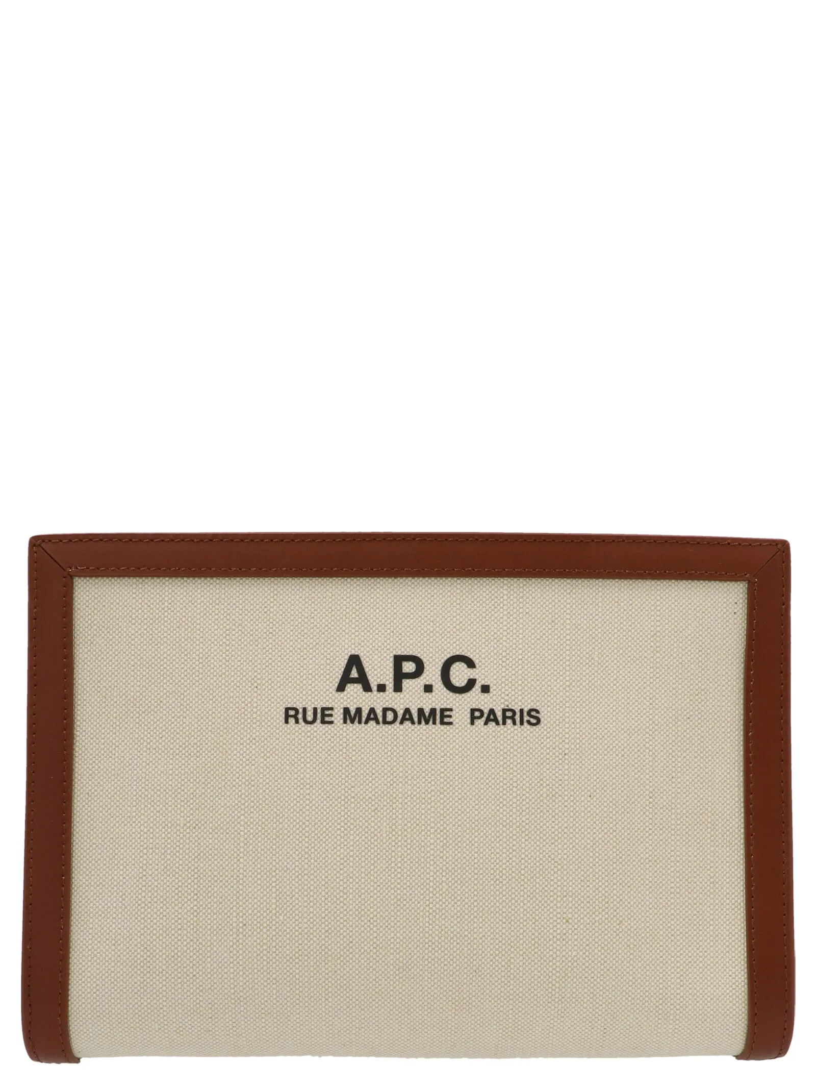 A.P.C. Logo Printed Clutch Bag