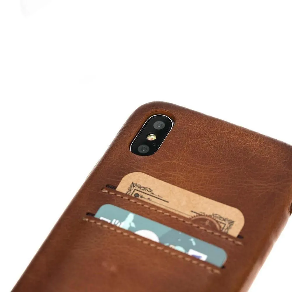 Apple iPhone X Series Leather Ultra Cover with Credit Card Slots