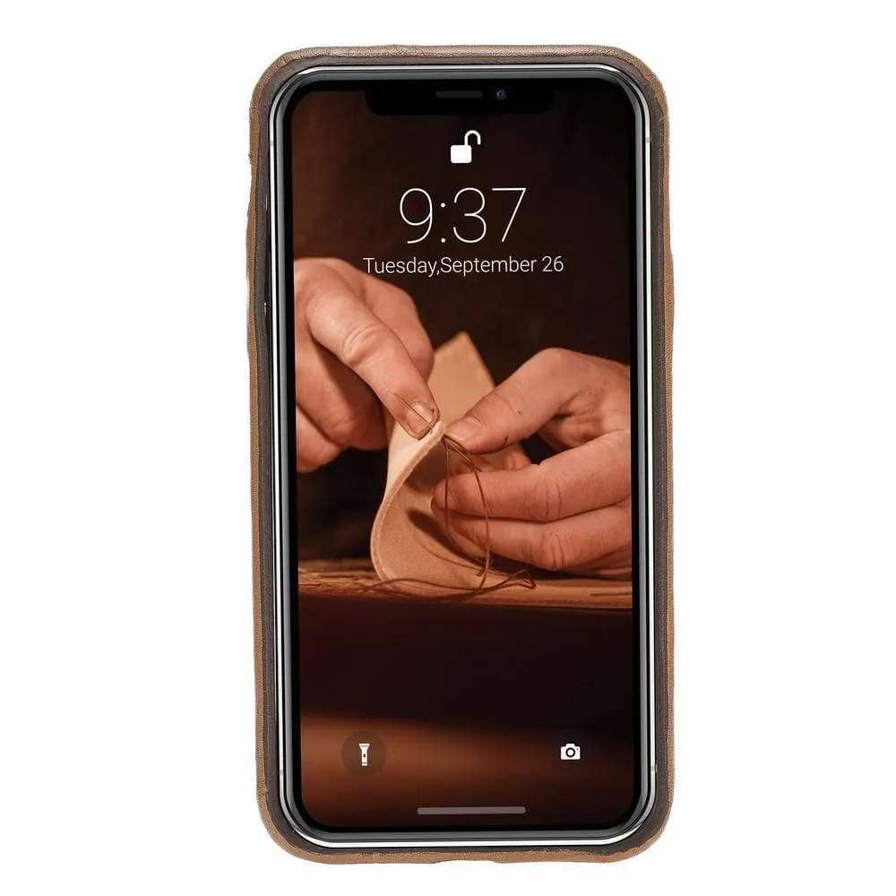 Apple iPhone X Series Leather Ultra Cover with Credit Card Slots