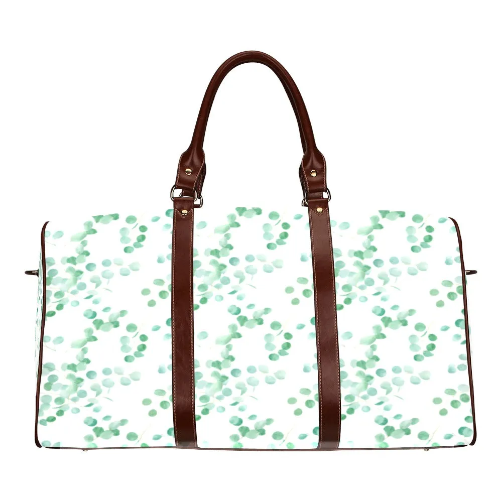 Australian Eucalyptus Leaves Print Waterproof Travel Bag/Small (Model 1639)