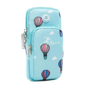 B081 Small Running Phone Arm Bag Outdoor Sports Fitness Bag(Sky Blue)