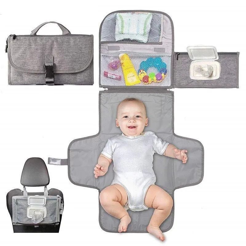 Baby Changing Pad Bag - Portable Diaper Changing Travel Bag