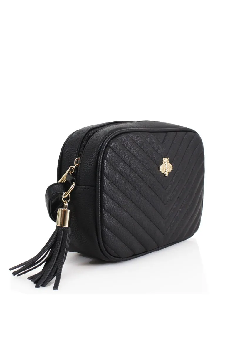 BLACK BEE LOGO CROSS BODY BAG