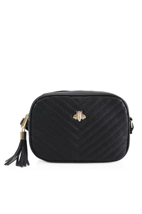 BLACK BEE LOGO CROSS BODY BAG