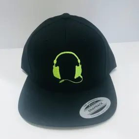 Black cap /Neon yellow  logo