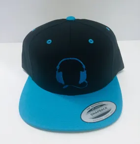 Black with blue cap / blue logo