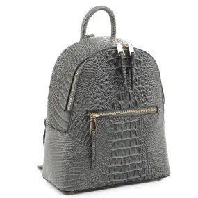 Blake Crocodile Embossed Backpack