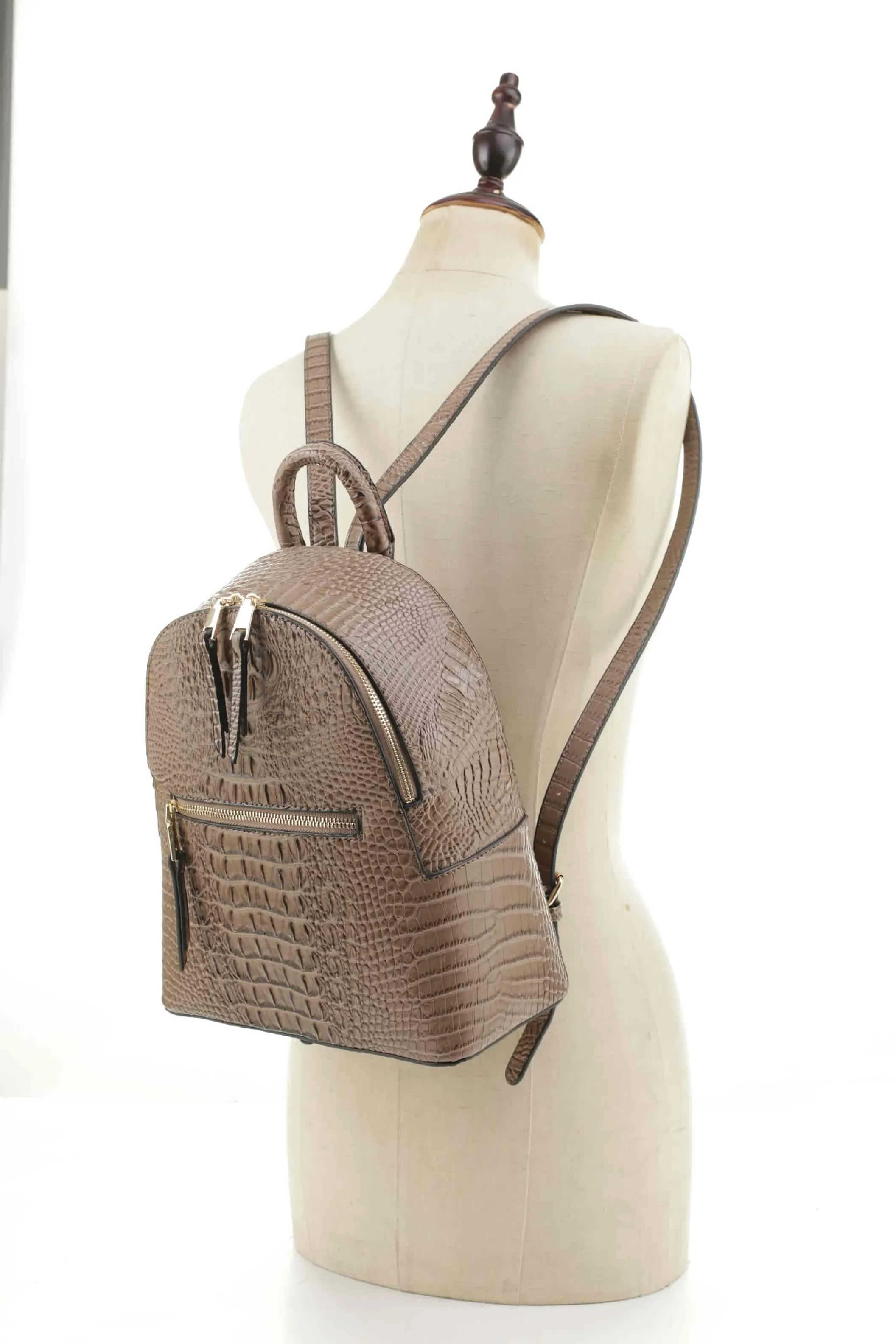 Blake Crocodile Embossed Backpack