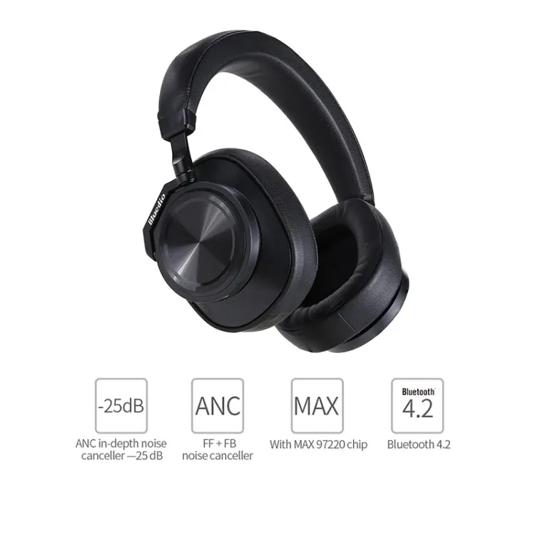 Bluedio T6 Bluetooth Version 5.0 Headset Bluetooth Headset(Black)