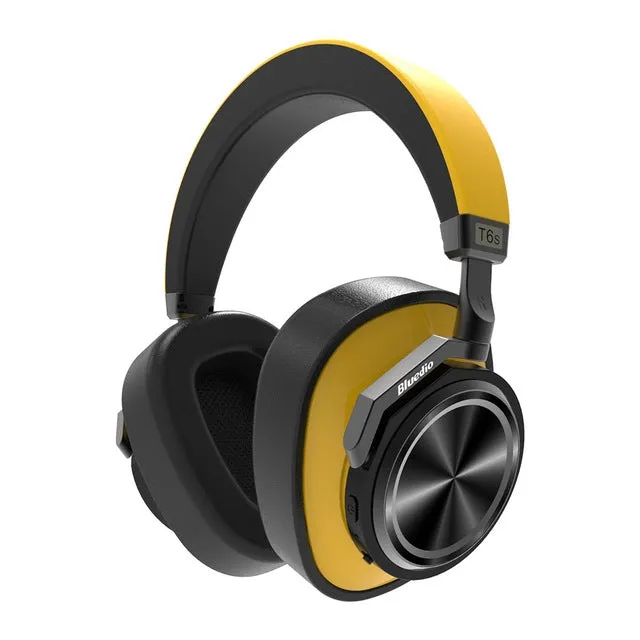 Bluedio T7  Bluetooth Version 5.0 Headset Bluetooth Headset Support Headset Automatic Playback(Yellow)