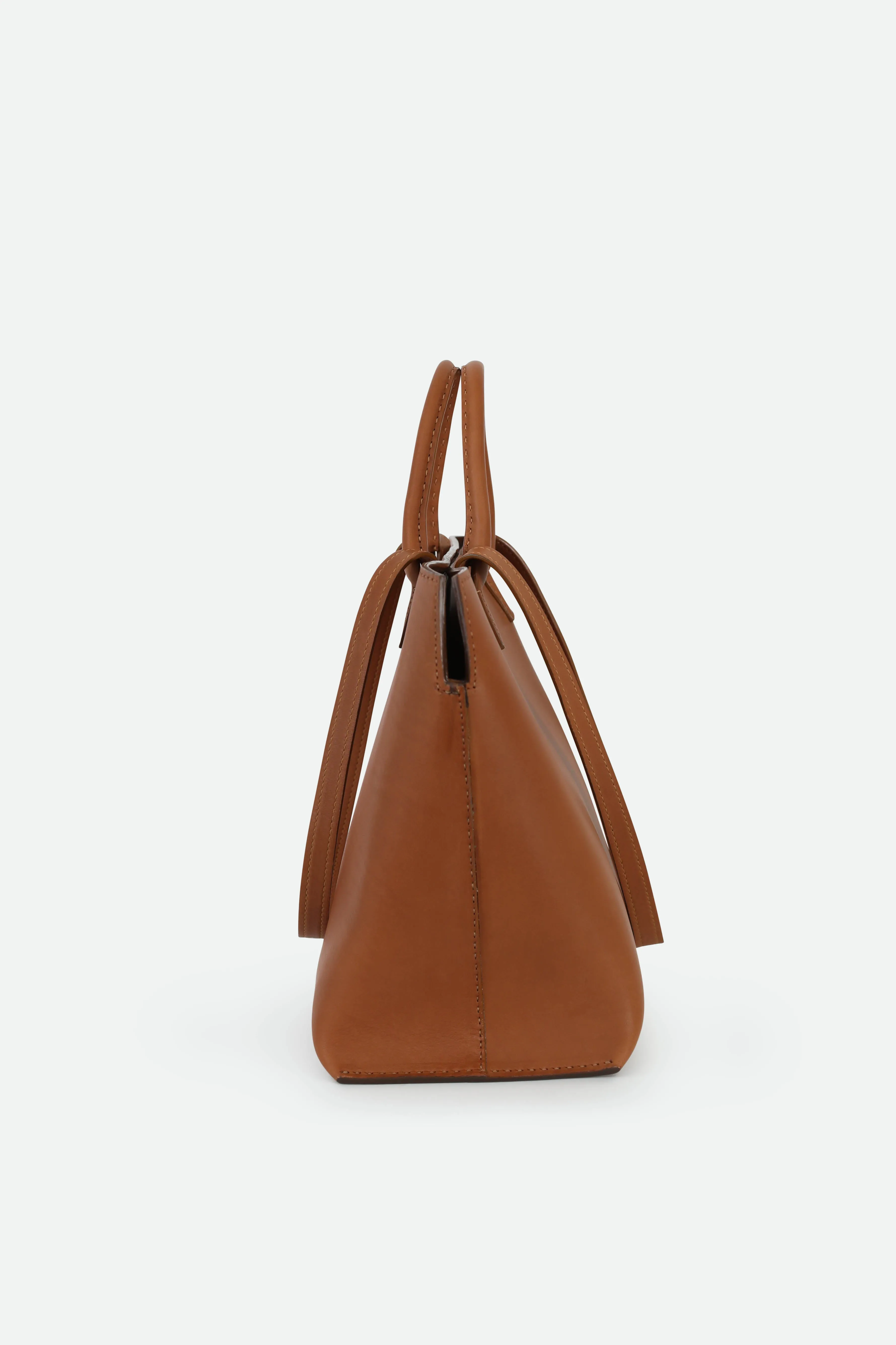 BOLZANO FRENCH BARENIA LEATHER TOTE IN NATURAL CUOIO