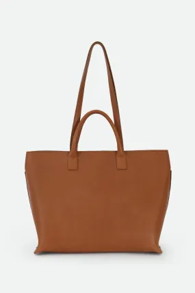 BOLZANO FRENCH BARENIA LEATHER TOTE IN NATURAL CUOIO