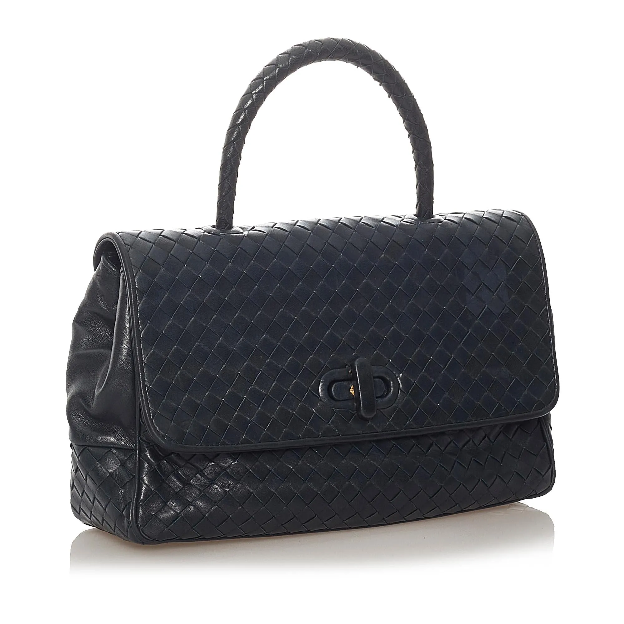 Bottega Veneta Intrecciato Leather Handbag (SHG-27385)