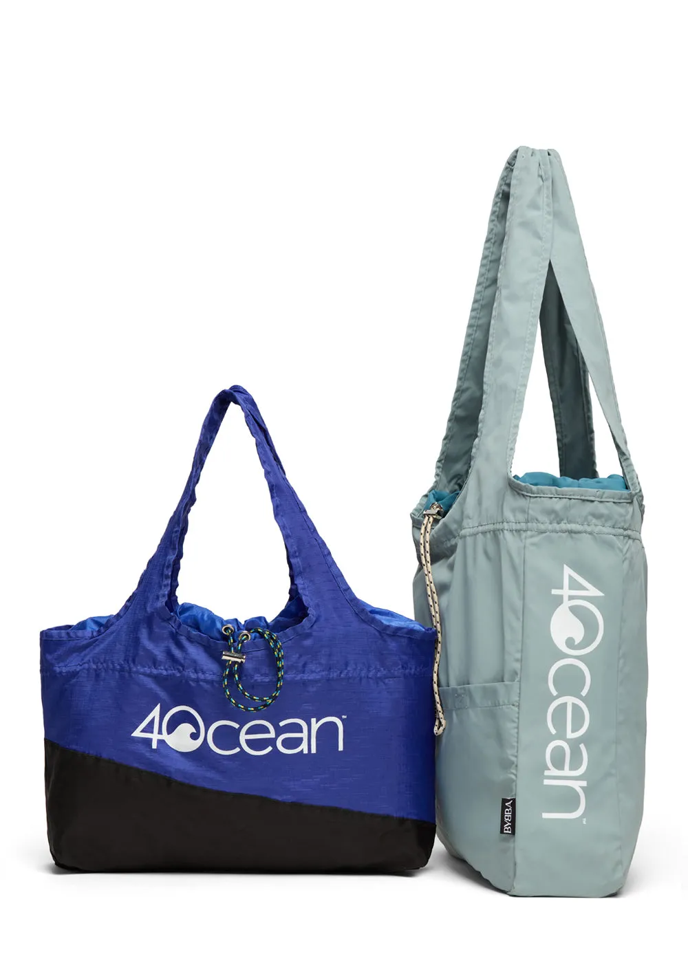 BYBBA x 4ocean THE BALOS FOLDAWAY BAG // MISTY BLUE