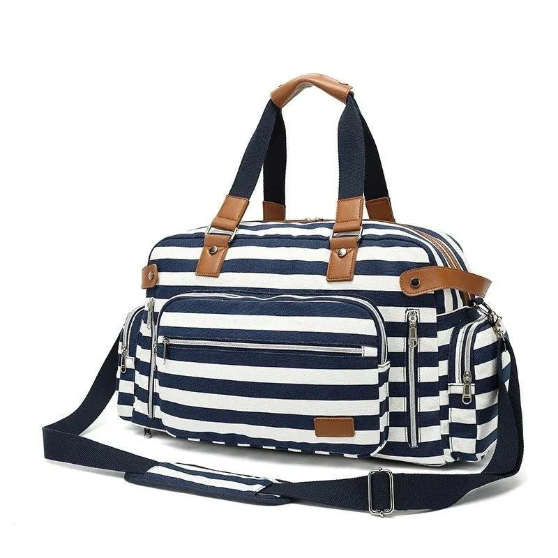 Canvas Weekend Bag for Women with Trolley Sleeve