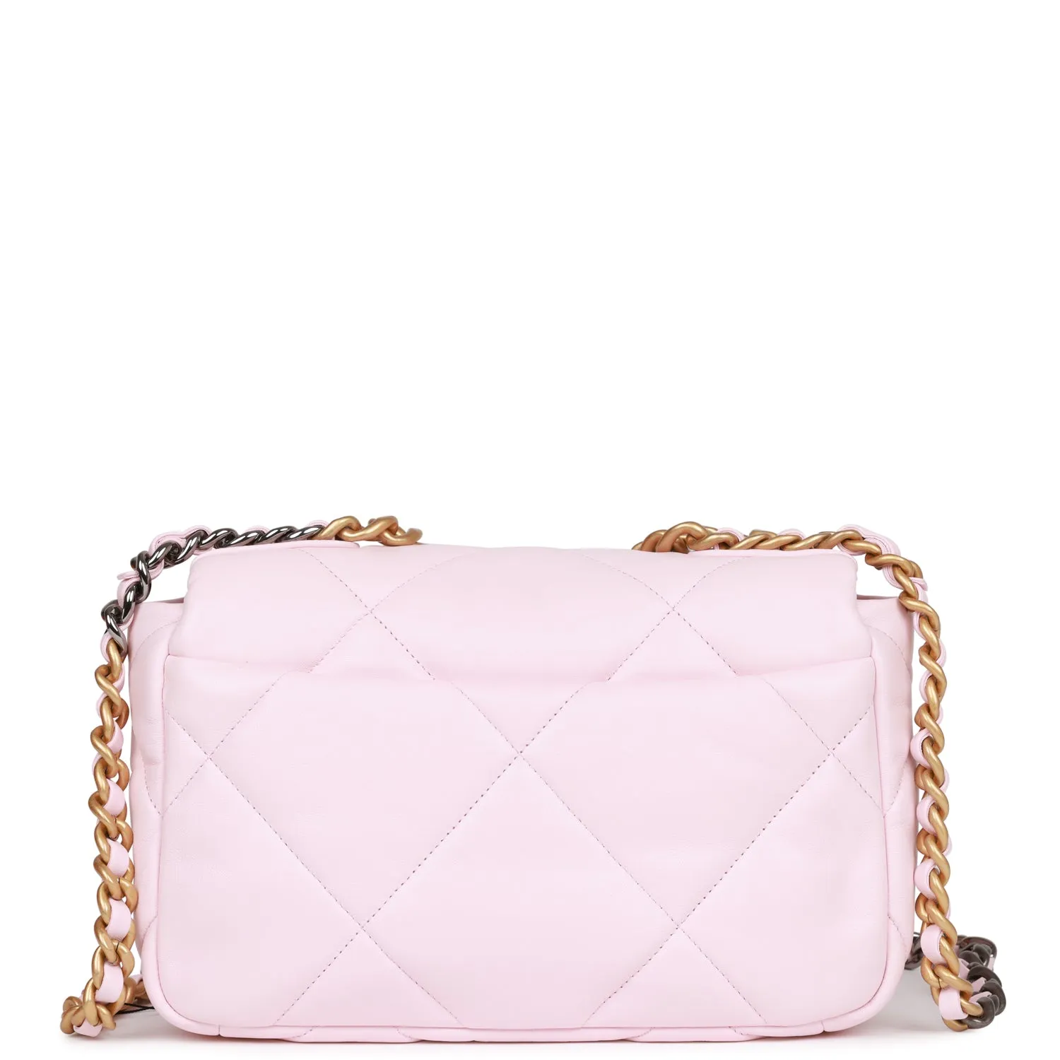 Chanel Medium 19 Flap Bag Light Pink Lambskin Mixed Hardware