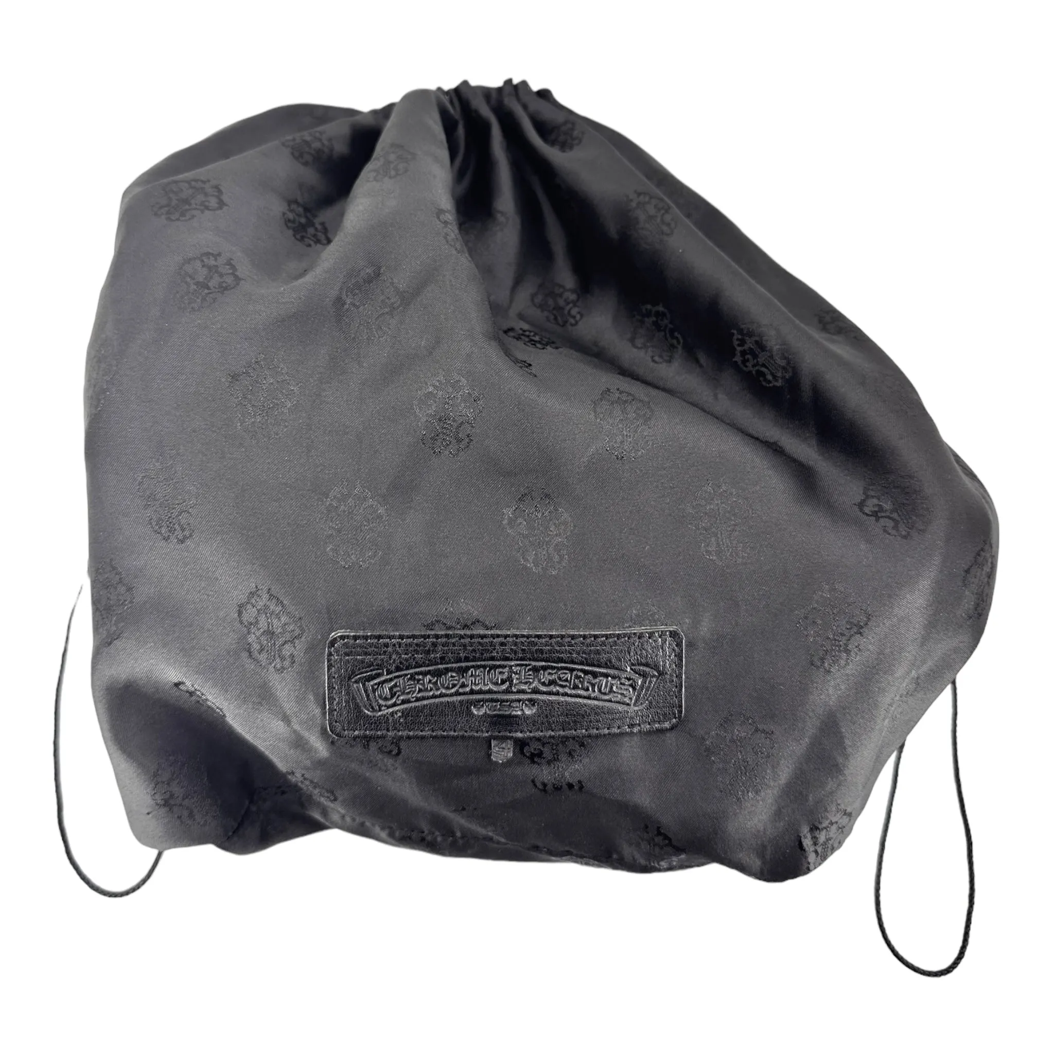 Chrome Hearts Snat Leather Waist Bag Black (Large)