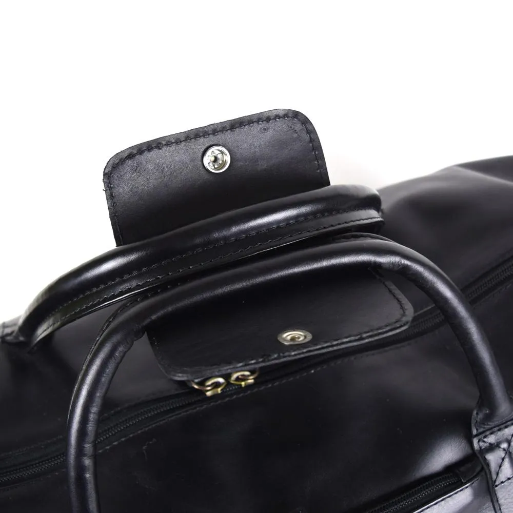 Classic Duffel in Black Leather