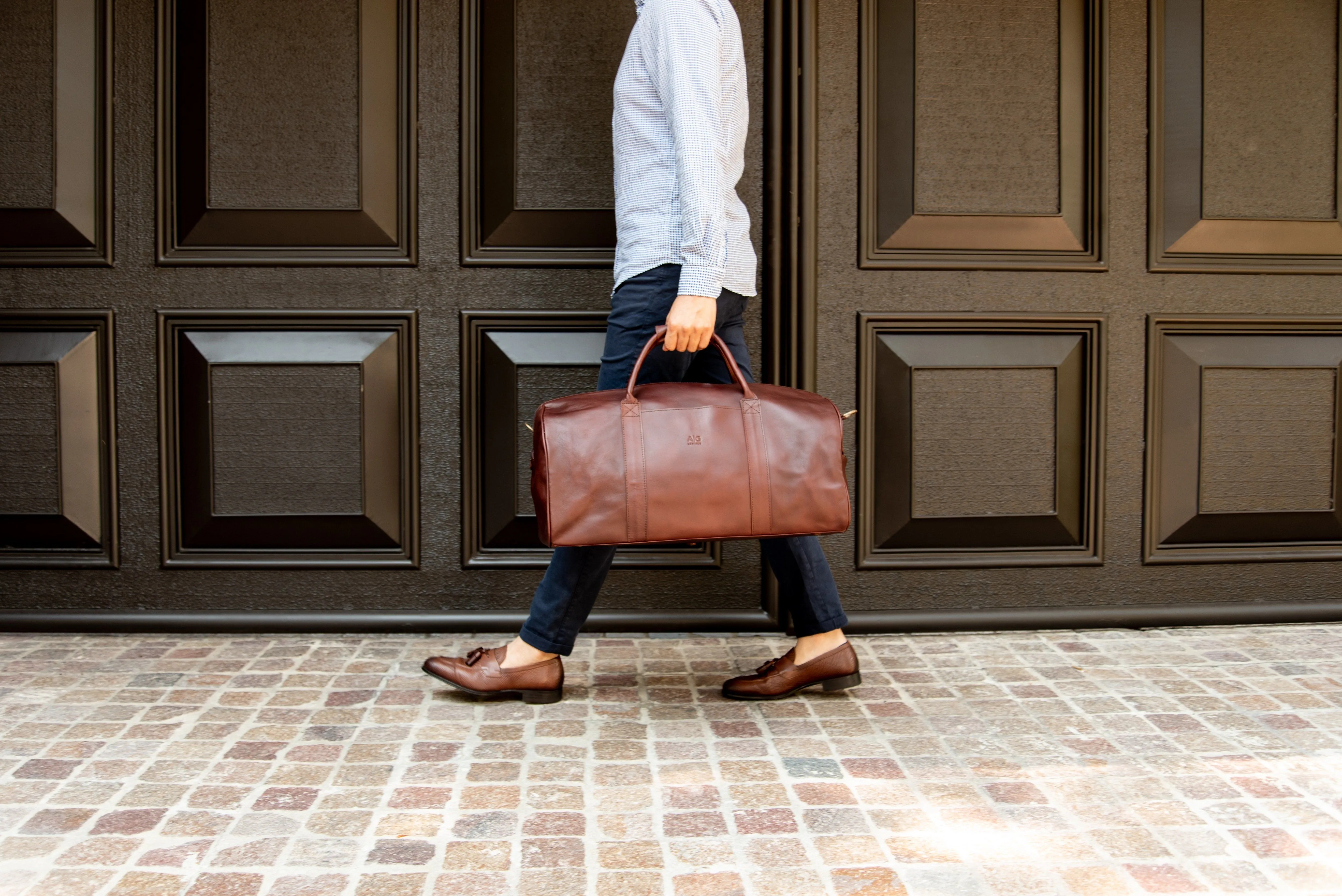 Classic Duffel in Dark Wine Leather 45% off - FINAL SALE NO EXCHANGE