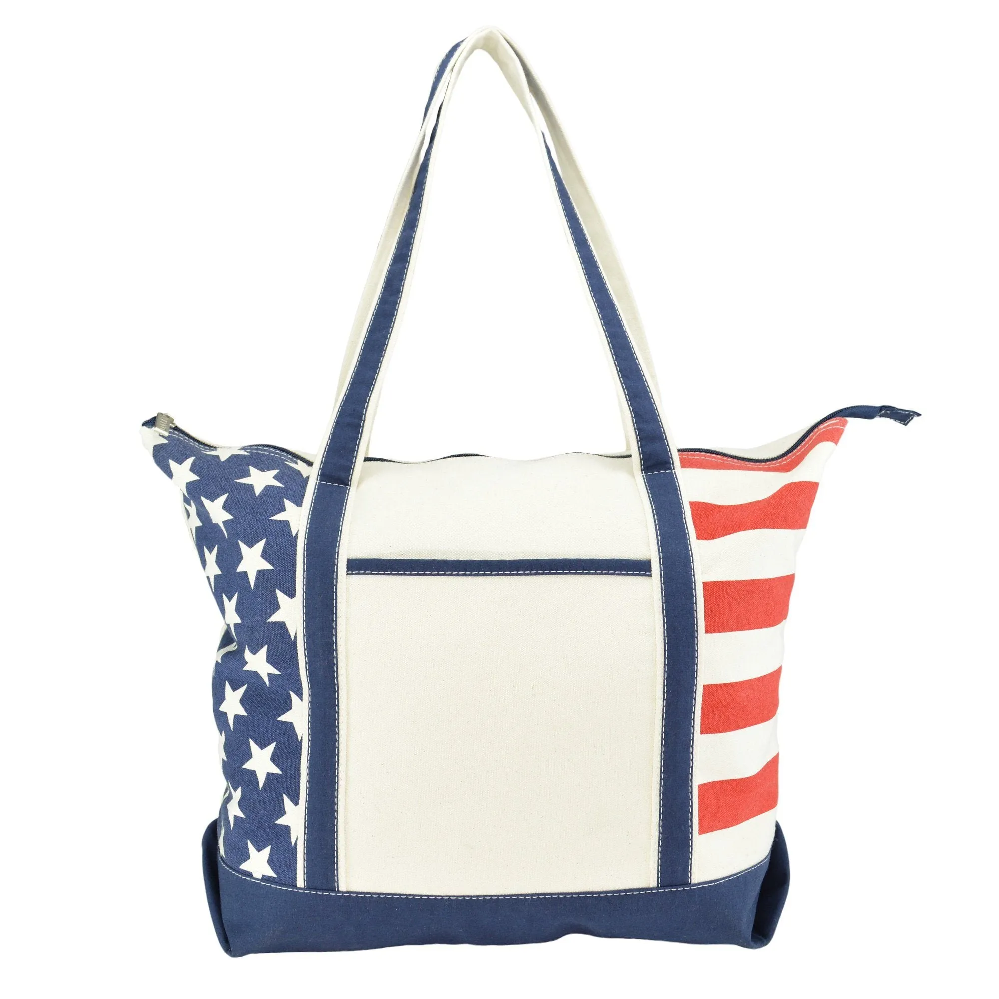 Dalix Stars and Stripes Tote Bag