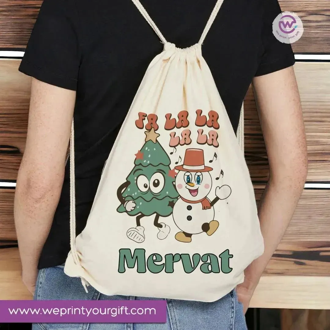 Drawstring Bag - Merry Christmas