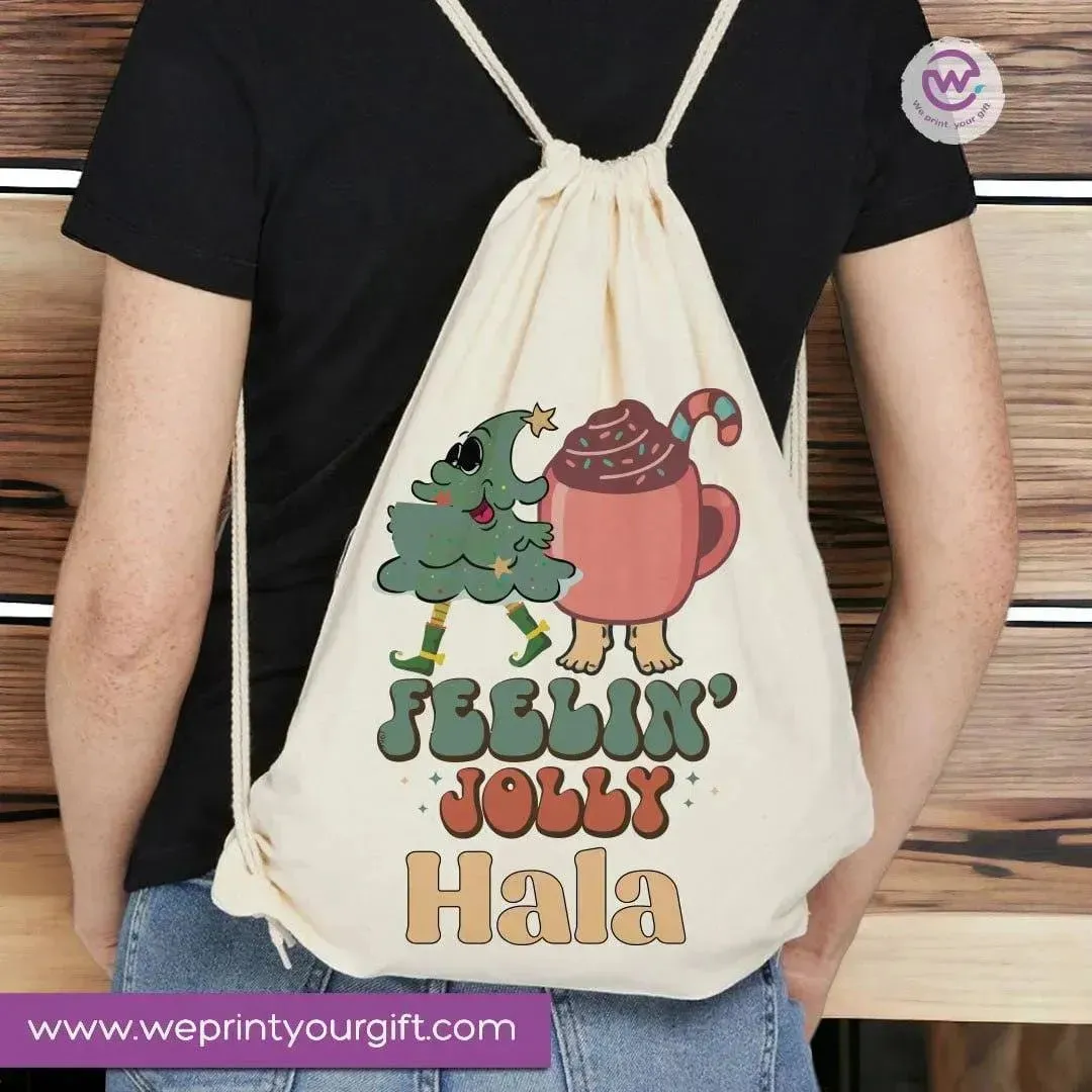 Drawstring Bag - Merry Christmas