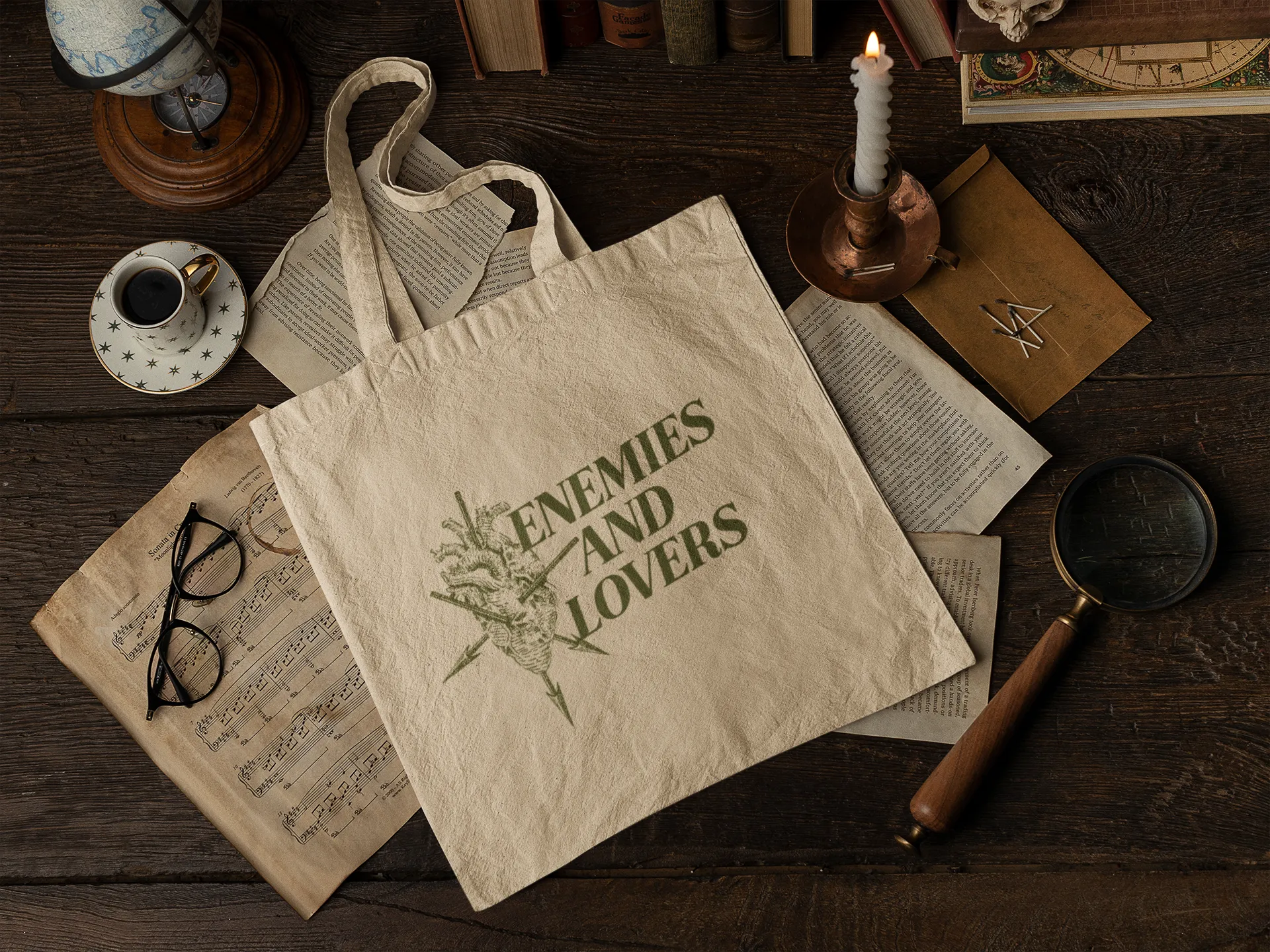 Enemies and Lovers Tote - The Scarlet Letter Collection