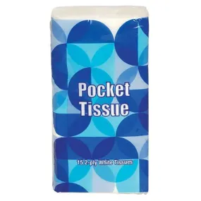 Facial Pocket Tissues, 10 packs of 15