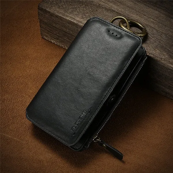 FLOVEME Business Leather Wallet Phone Bag Cases For iPhone 6s 6 For iPhone X 8 7 6s Plus XS Max XR Case Cover For iPhone 5s 5 SE