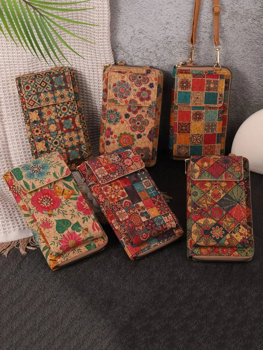 Flower Multifunction Mobile Phone Bag Wallet FA309