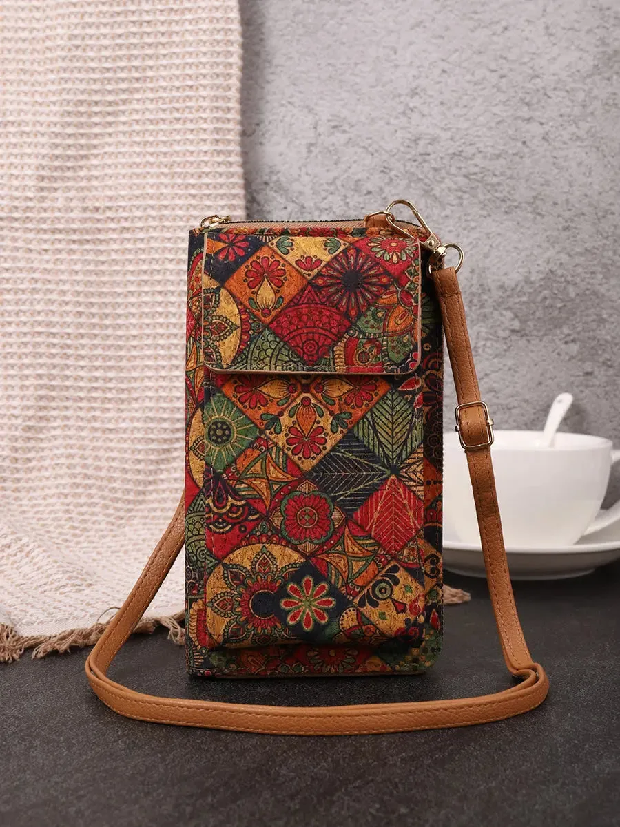 Flower Multifunction Mobile Phone Bag Wallet FA309