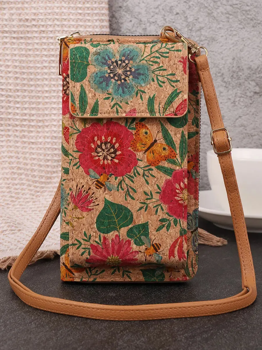 Flower Multifunction Mobile Phone Bag Wallet FA309