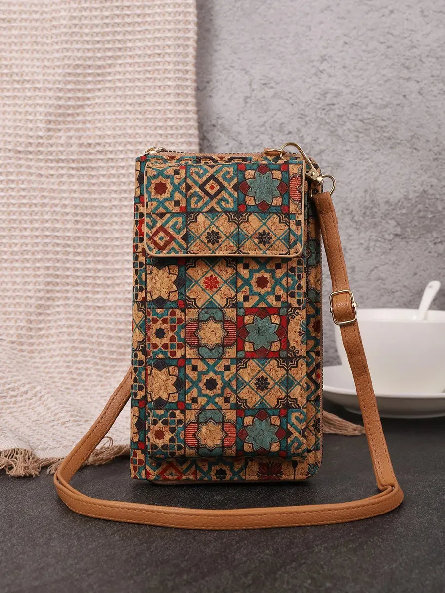 Flower Multifunction Mobile Phone Bag Wallet FA309