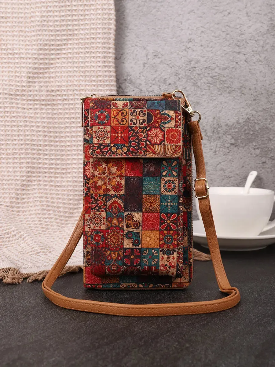 Flower Multifunction Mobile Phone Bag Wallet FA309