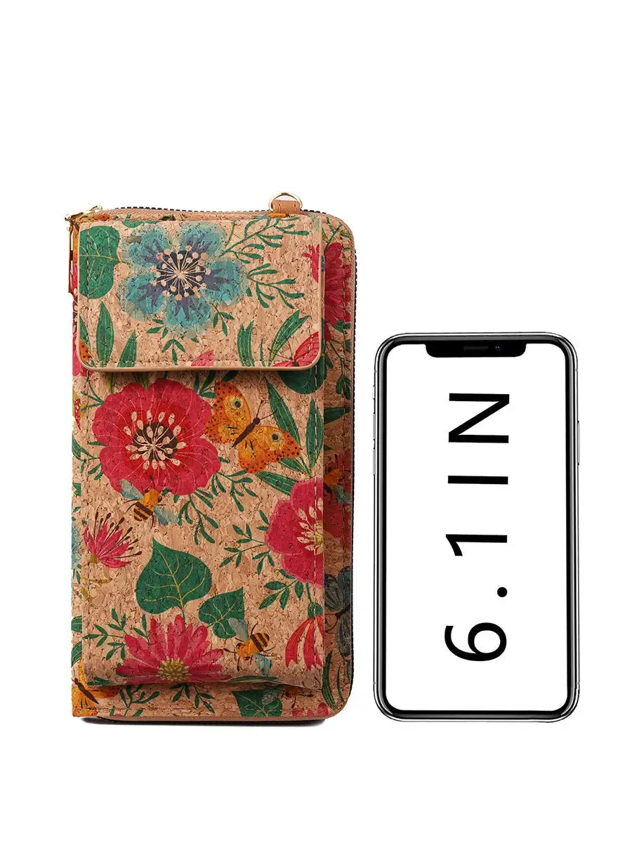 Flower Multifunction Mobile Phone Bag Wallet FA309