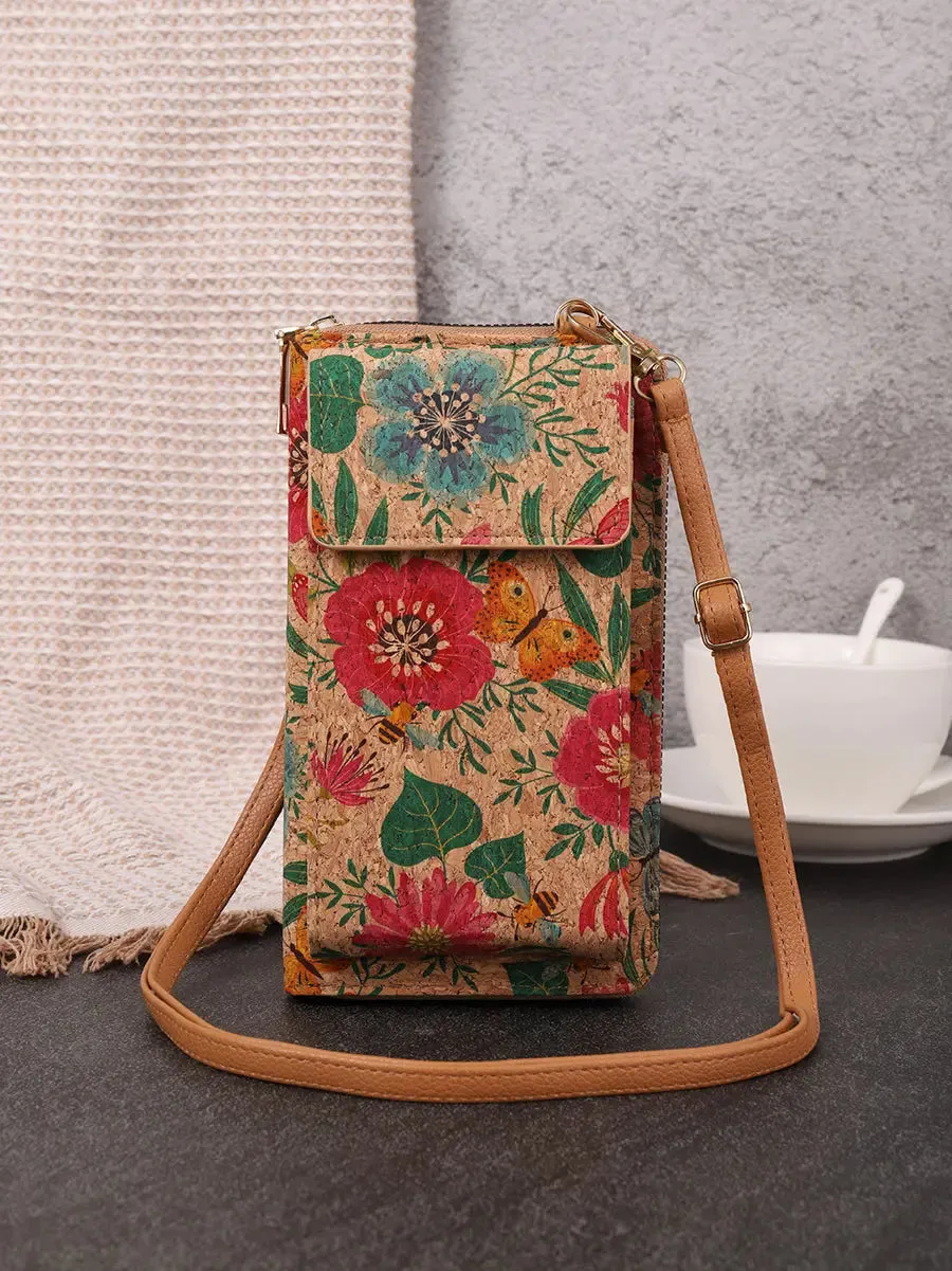 Flower Multifunction Mobile Phone Bag Wallet FA309