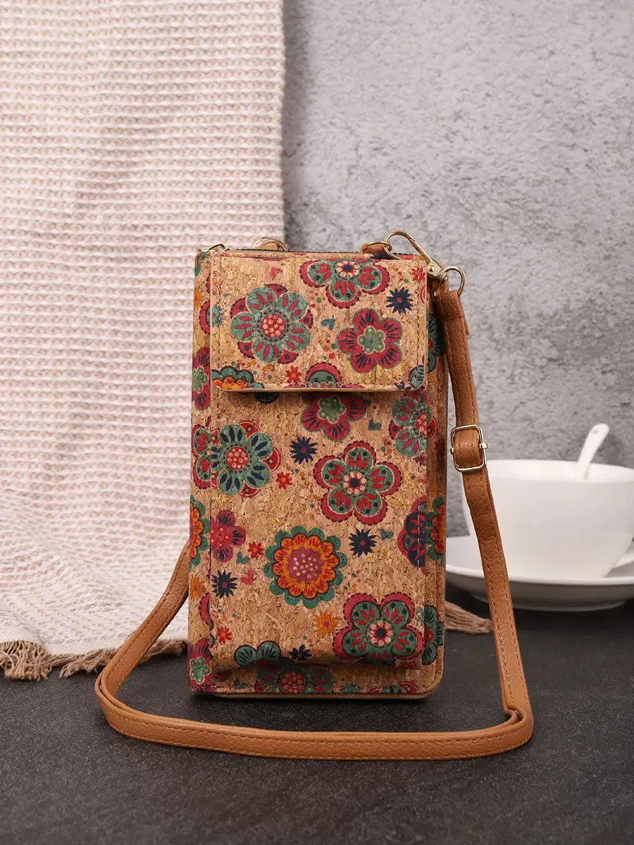 Flower Multifunction Mobile Phone Bag Wallet FA309