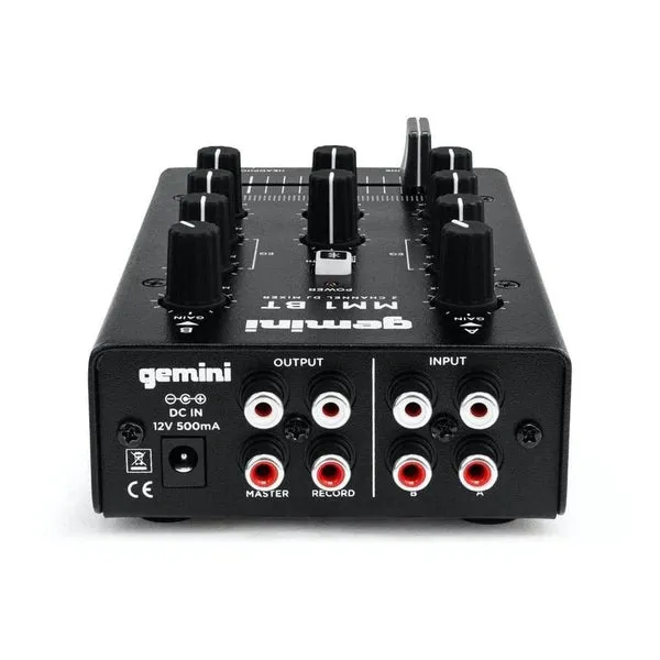 Gemini Audio MM1BT 2-Channel Professional Analog DJ Mixer With Bluetooth Input