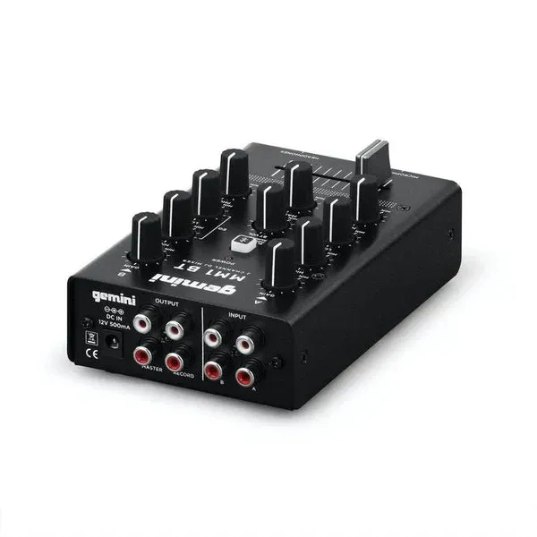 Gemini Audio MM1BT 2-Channel Professional Analog DJ Mixer With Bluetooth Input