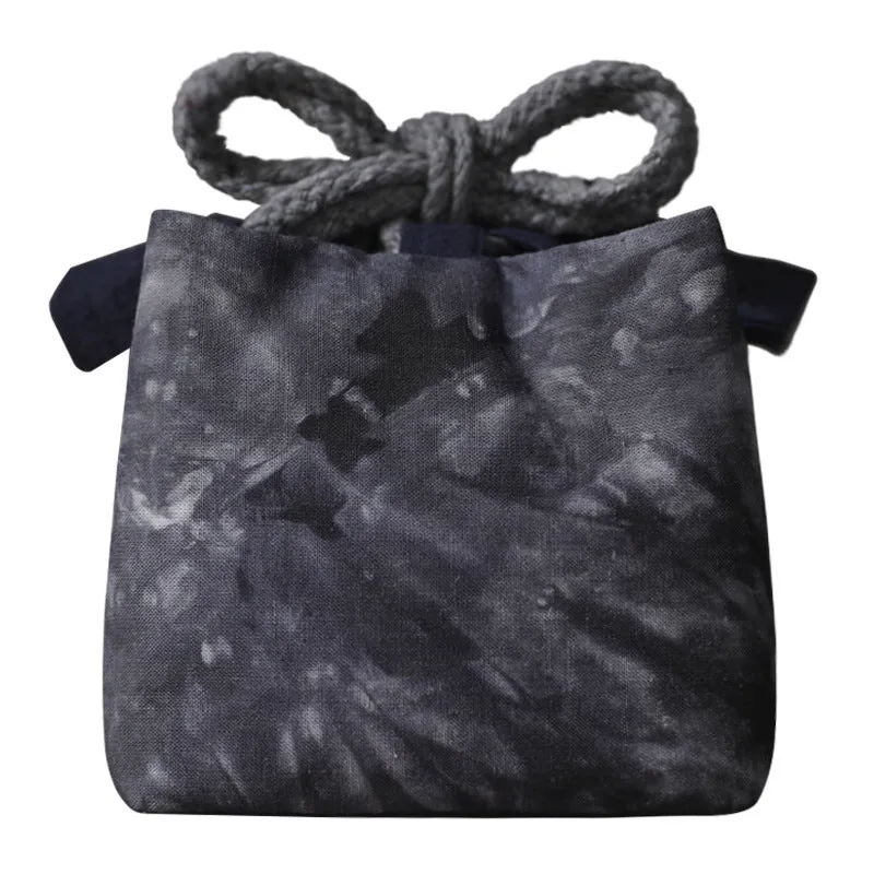 Gohobi Dyed Fabric Teaware Storage Travel Bag