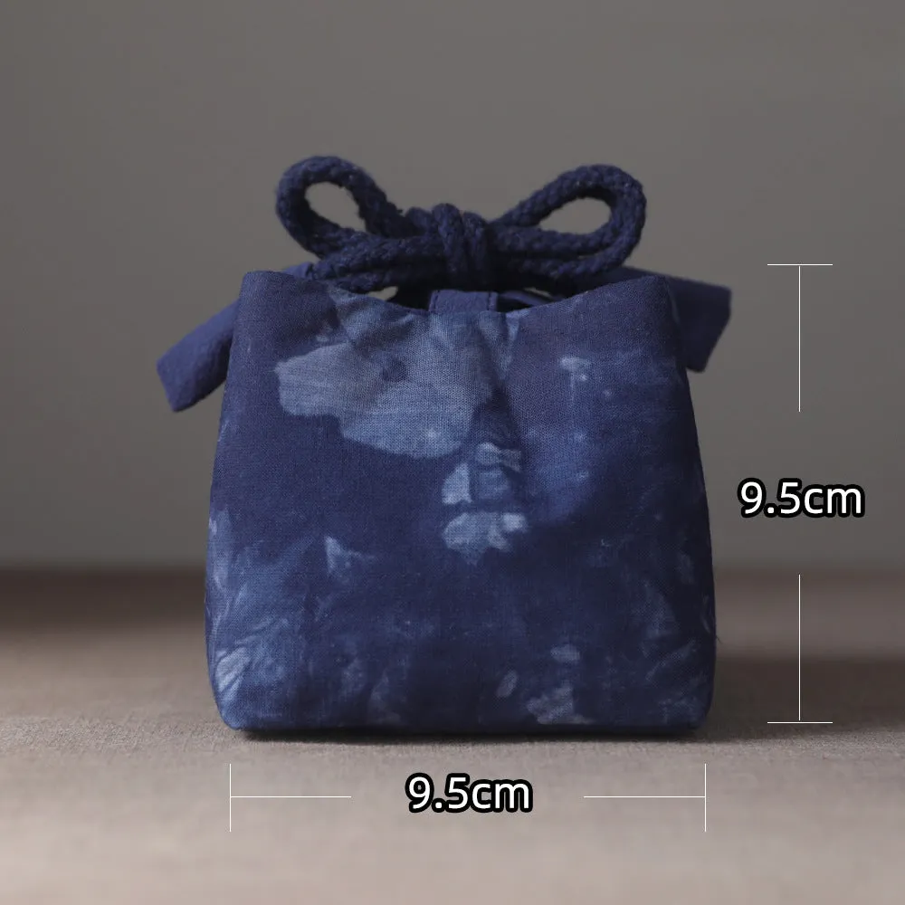 Gohobi Dyed Fabric Teaware Storage Travel Bag