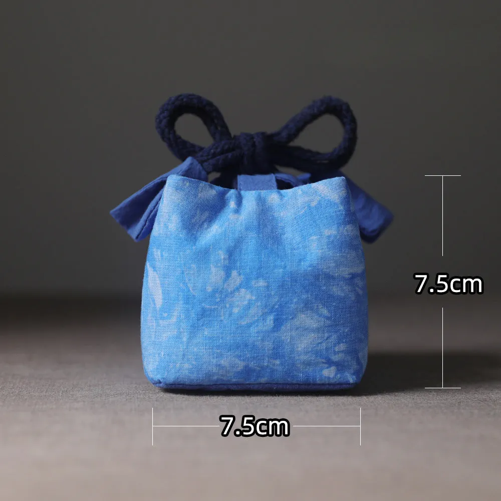 Gohobi Dyed Fabric Teaware Storage Travel Bag